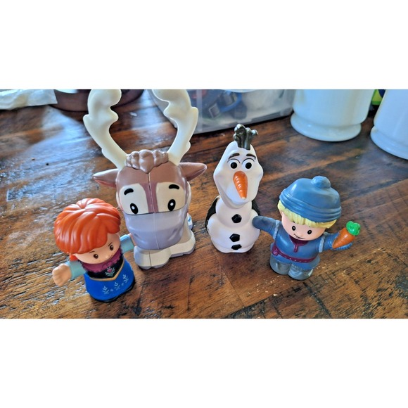 Fisher-Price Other - Fisher Price Little People Disney Frozen Kristoff's Sleigh Figures  4 set